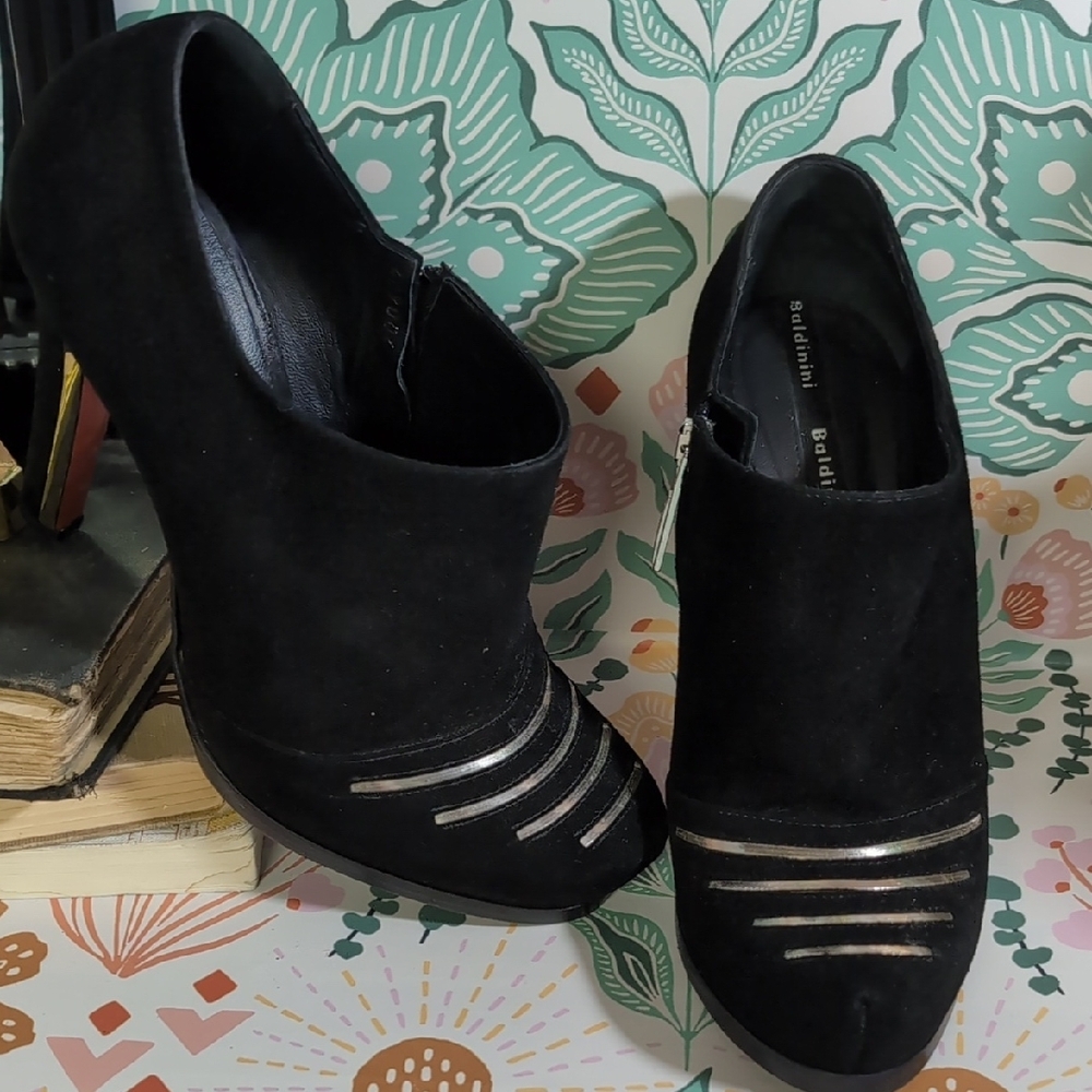 Baldinini Women's Black Peep-Toe Heels